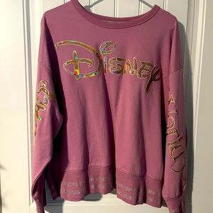 NWT Walt Disney World 50th Pink Pullover Earidescent Size XL